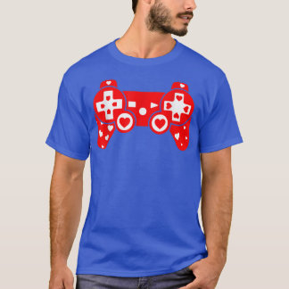 Funny Hearts Video Game Lover Matching Sports Vale Tシャツ