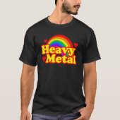 Funny Heavy Metal Rainbow friend Tシャツ (正面)