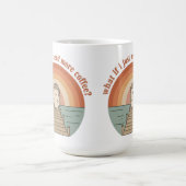 Funny Hedgehog Coffee Morning Slogan Mug コーヒーマグカップ (中央)