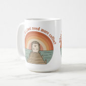 Funny Hedgehog Coffee Morning Slogan Mug コーヒーマグカップ (正面左)