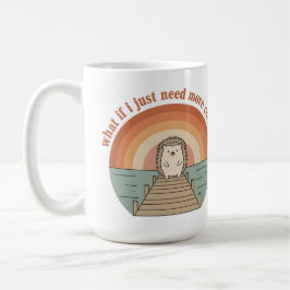 Funny Hedgehog Coffee Morning Slogan Mug コーヒーマグカップ