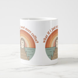 Funny Hedgehog Coffee Morning Slogan Mug ジャンボコーヒーマグカップ