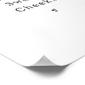 Funny Hello Sweet Cheeks Bathroom Poster ポスター (角)