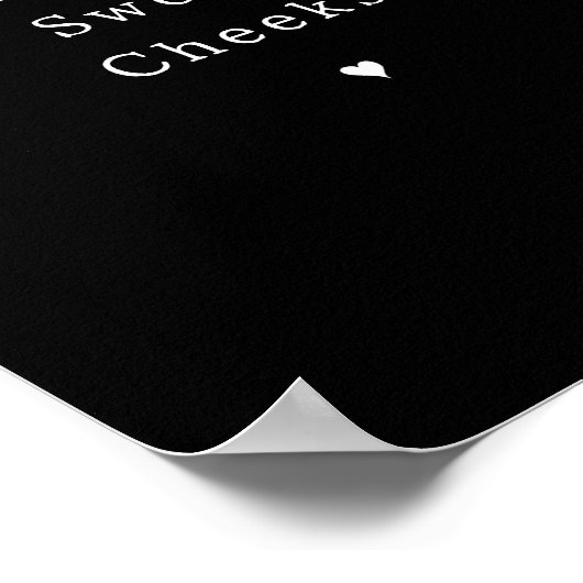 Funny Hello Sweet Cheeks Bathroom Poster ポスター (角)