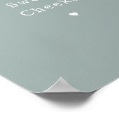 Funny Hello Sweet Cheeks Bathroom Poster ポスター (角)