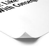 Funny Hema Shirt - Like Fencing But With Consequen ポスター (角)