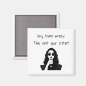 Funny Hey, Train Wreck This Isn't Your Station マグネット (正面/裏面)