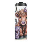 Funny Highland Cow タンブラー (正面)