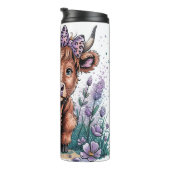 Funny Highland Cow タンブラー (回転右)