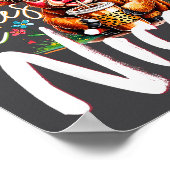 Funny Highland Cow Coffee Makes Me Nicer Quote Hum ポスター (角)