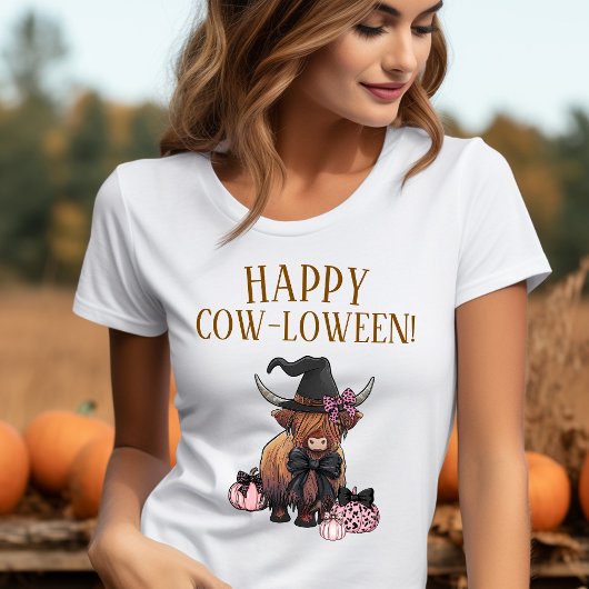 Funny Highland Cow Halloween Shirt Tシャツ