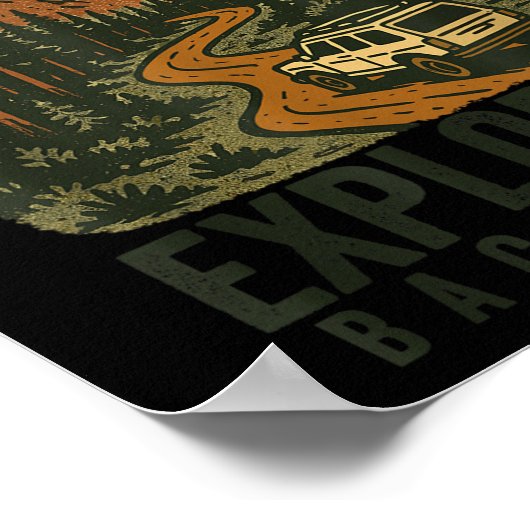 Funny Hiking Lost_ Nope Exploring Backroads Humor  ポスター (角)