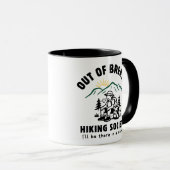 Funny Hiking Out Of Breath Mountain Sunrise マグカップ (正面右)