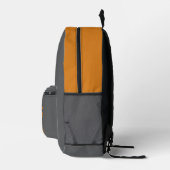 Funny Hiking Quote Mountain Trail  gray Backpack プリントバックパック (右)