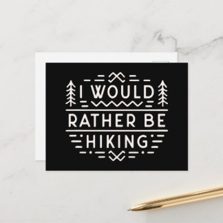 Funny hiking sarcastic quotes for introvert hiker ポストカード