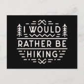Funny hiking sarcastic quotes for introvert hiker ポストカード (正面)