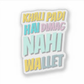 Funny Hindi Quote Sticker  シール (正面)