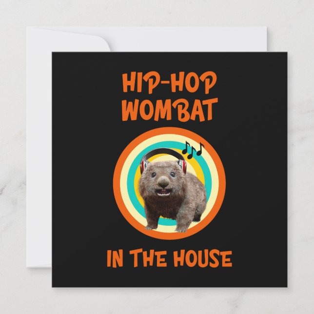 Funny Hip-hop Wombat in the House (正面)