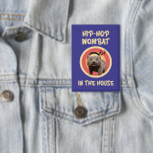 Funny Hip-hop Wombat in the House 缶バッジ (インサイチュ)