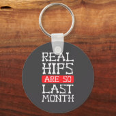 Funny Hip Replacement Bones Surgery Recovery  キーホルダー (正面)