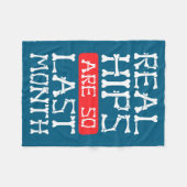 Funny Hip Replacement Bones Surgery Recovery フリースブランケット (正面(横))