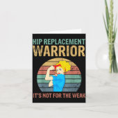 Funny Hip Replacement Warrior New Prosthetic Women カード (正面)
