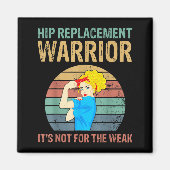 Funny Hip Replacement Warrior New Prosthetic Women マグネット (正面)