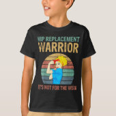 Funny Hip Replacement Warrior New Prosthetic Women Tシャツ (正面)