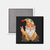 Funny Hipe Gnome Peace Sign Gnomes Lovers Men Wome マグネット (正面/裏面)