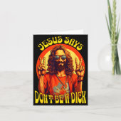 Funny Hipe Jesus Don't Be A  カード (正面)