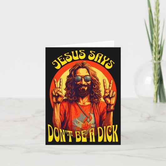 Funny Hipe Jesus Don't Be A  カード (正面)