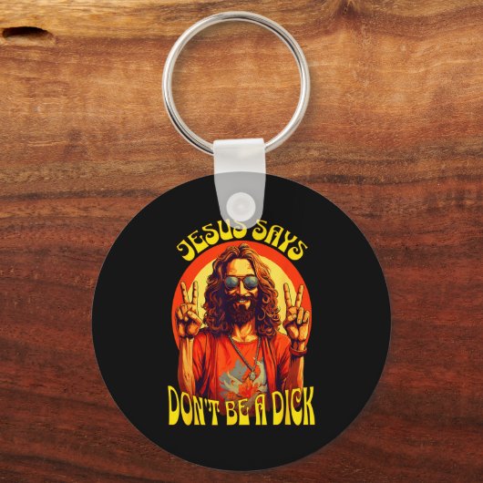 Funny Hipe Jesus Don't Be A  キーホルダー (正面)