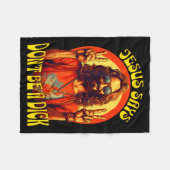 Funny Hipe Jesus Don't Be A フリースブランケット (正面(横))