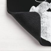 Funny Hipster Santa Face With Hat Beard &amp; Gles マウスパッド (コーナー)