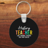 Funny History Teacher Definition Back To School Te キーホルダー (正面)