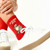 Funny Ho-Ho-Home Office Christmas Socks ソックス