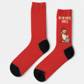 Funny Ho-Ho-Home Office Christmas Socks ソックス (左)