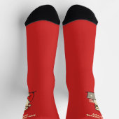 Funny Ho-Ho-Home Office Christmas Socks ソックス (上部)