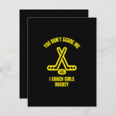 Funny hockey coach サンキューカード (正面/裏面)