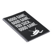 Funny Hockey Gifts For Guys For Him Husband Daddy ノートブック (右側)