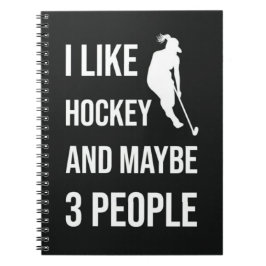 Funny Hockey Gifts For Teens For Her Girl Women ノートブック
