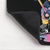 Funny Hockey Ice Cream Drip Boys Youth Hockey Play マウスパッド (コーナー)