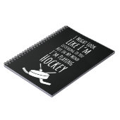 Funny Hockey Team Gifts Sports Player Humor Saying ノートブック (左側)