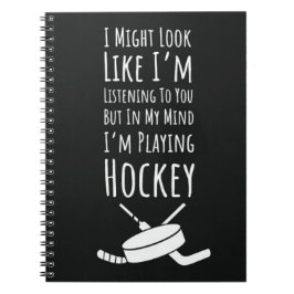 Funny Hockey Team Gifts Sports Player Humor Saying ノートブック