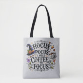 Funny Hocus Pocus I Need Coffee Witch トートバッグ (正面)