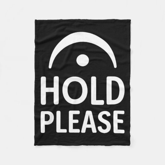 Funny Hold Please Fermata Symbol Music Theory Band フリースブランケット (正面)