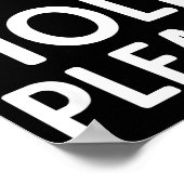 Funny Hold Please Fermata Symbol Music Theory Band ポスター (角)