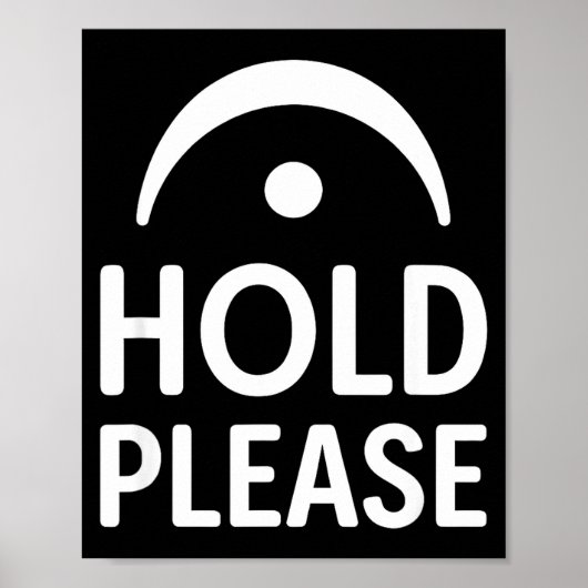 Funny Hold Please Fermata Symbol Music Theory Band ポスター (正面)