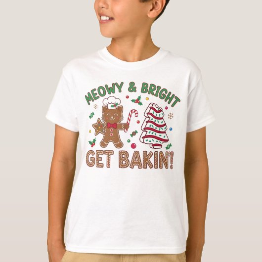 Funny Holiday Baking Tee" Tシャツ (正面)