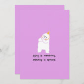 funny holiday card humorous holiday card holiday  シーズンカード (正面/裏面)